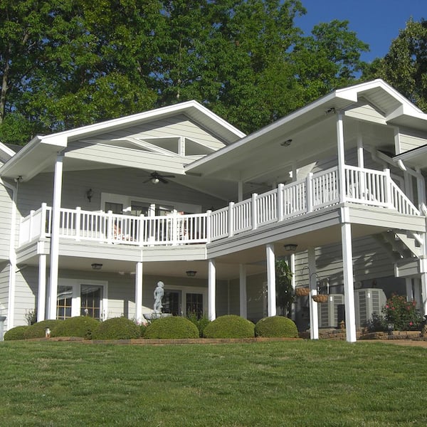 Naples 3.5 ft. H x 6 ft. W White Vinyl Railing Kit