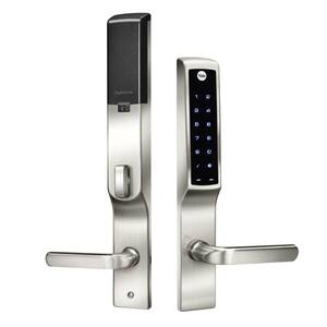 Assure Lock for Andersen Patio Doors Satin Nickel No Cylinder Deadbolt with Touchscreen Keypad