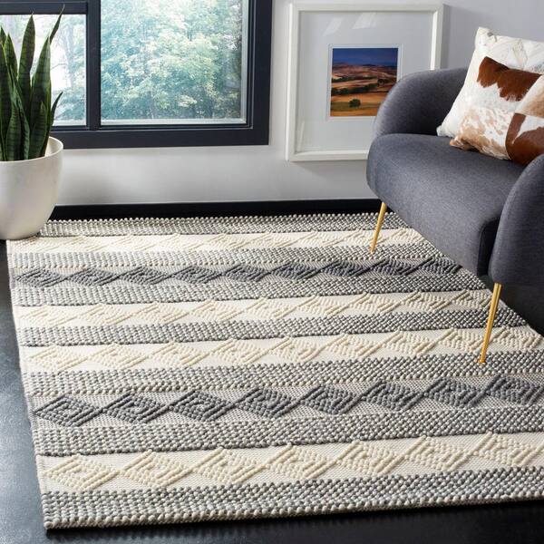 Natura Gray/Ivory 8 ft. x 10 ft. Abstract Area Rug