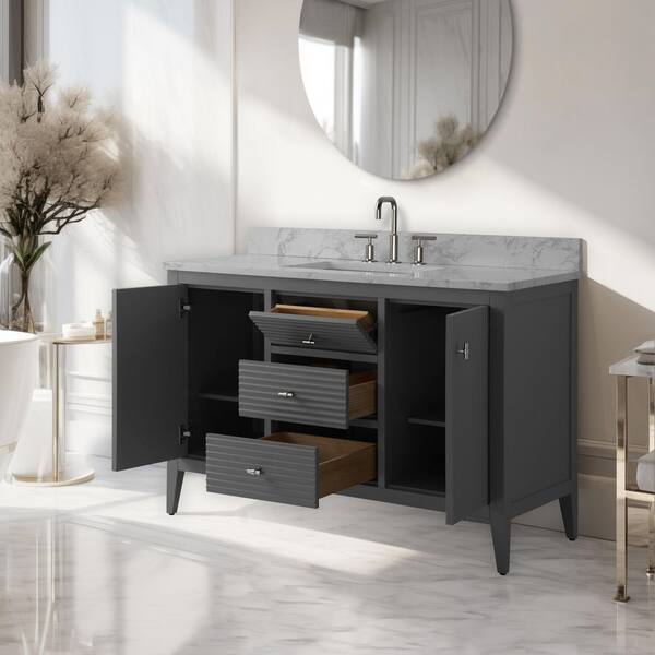 Vanity Art 48 in. W x 22 in D x 38 in. H Single Sink Bath Vanity
