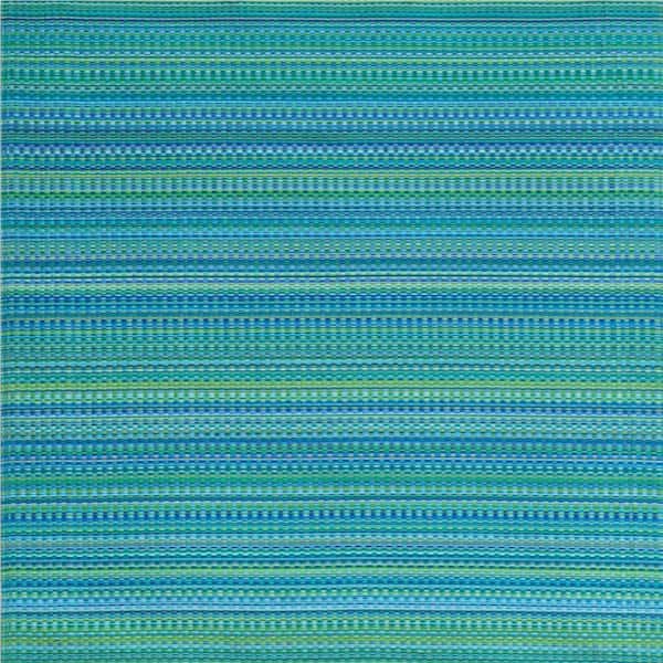 Mixed Reversible Recycled Outdoor Rug, Multi-Colored Tropical, 8' x 10'
