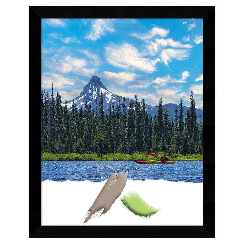 Black Matte Wood Picture Frame 22 x 28 Inches