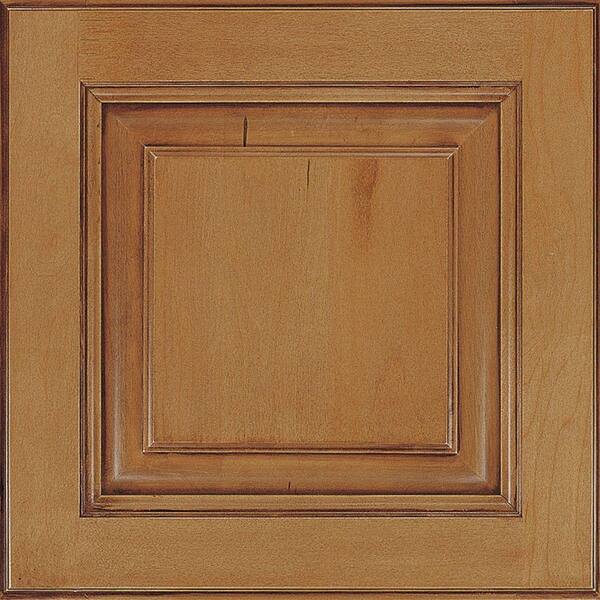 Unbranded Plaza 14 1/2 x 14 1/2 in. Cabinet Door Sample in Maple Coffee