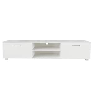 Modern TV Stand Fits TV's up to 70 in. with Open Shelves for Living Room Bedroom