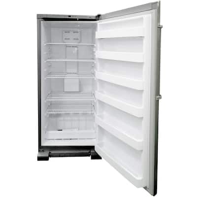 17 cu. ft. Convertible Frost Free Upright Freezer-Refrigerator in Stainless