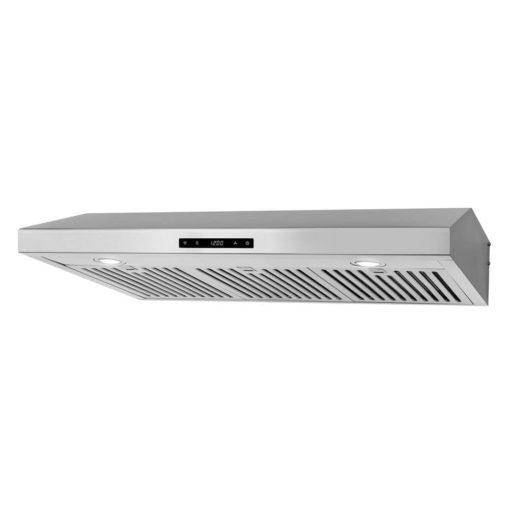 36-Inch Stainless Steel Under Cabinet Range Hood with LED Lights
