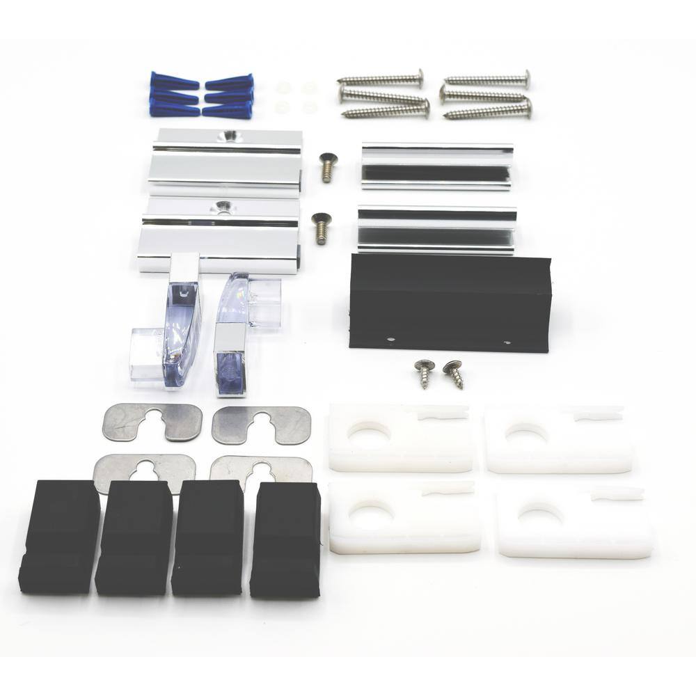 Basco 3/16 in. sliding shower door parts Chrome (Classic) 20 oz