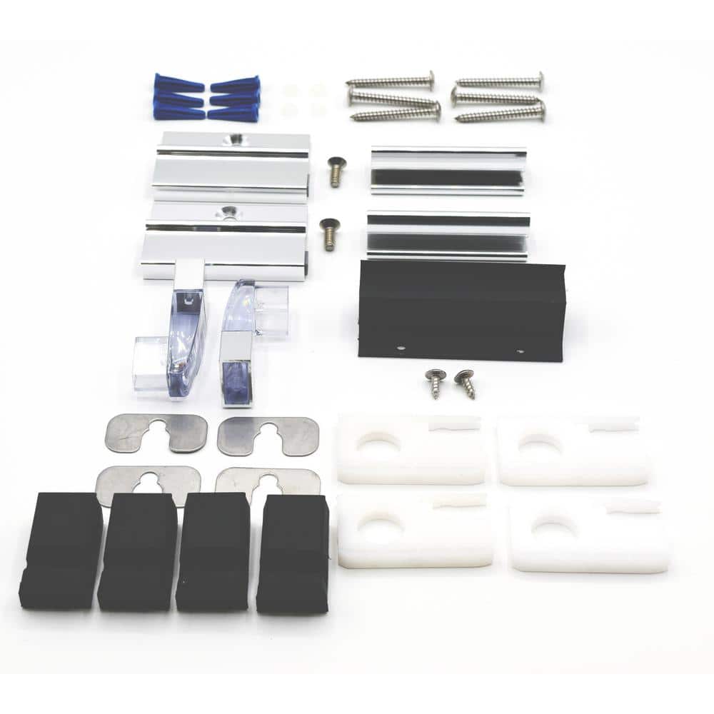Basco 3/16 in. sliding shower door parts Chrome (Classic) 20 oz. ECPPCLC51SV The Home Depot
