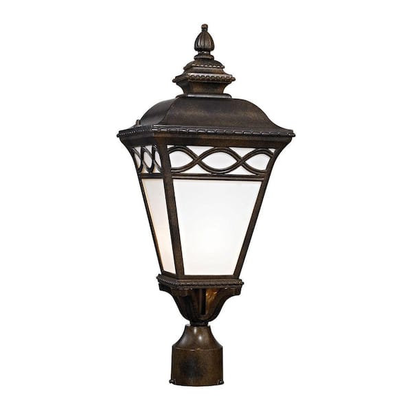 Titan Lighting Mendham 1-Light Hazelnut Bronze Post Lantern