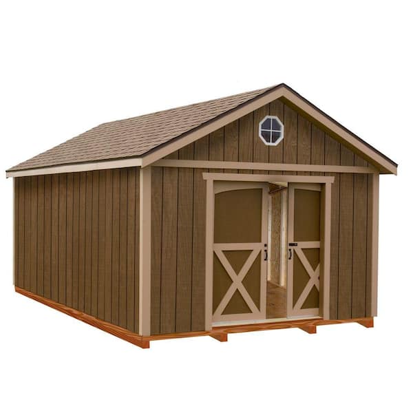 Best Barns North Dakota 12 ft. x 24 ft. Wood Storage Shed Kit with Floor Including 4x4 Runners