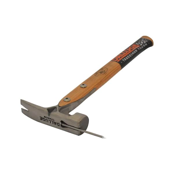 16 oz. Titanium Milled Face Framing Hammer with 15.5 in. Hardwood Handle