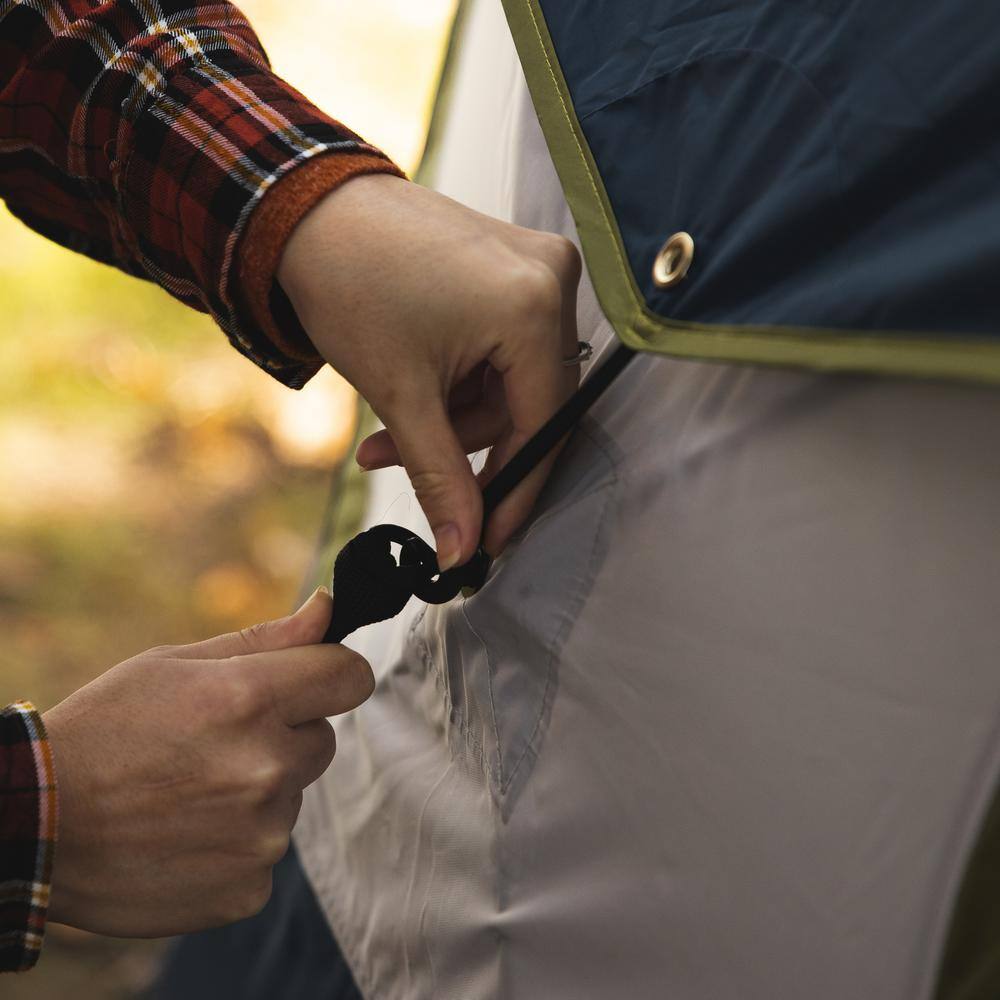 Deep Blue Four Season Dome Camping Tent with Carry Bag