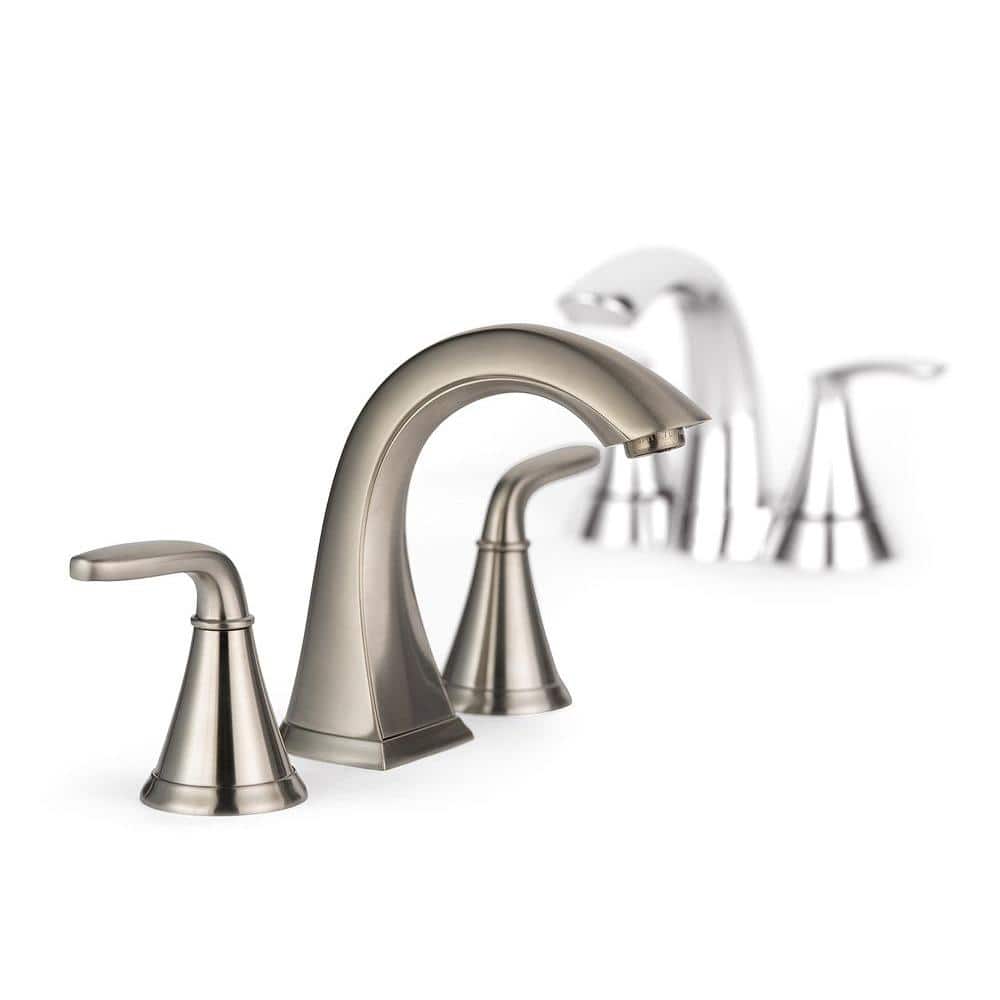 Pasadena Brushed Nickel 2-Handle Low-Arc Bathroom Faucet