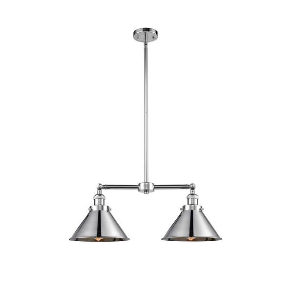 Innovations Briarcliff 2Light Polished Chrome Island Pendant Light with Polished Chrome Metal