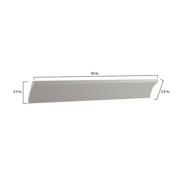 SIMPLY WOODMARK PRO Shaker Full Overlay 94 in. W x 2.5 in. D