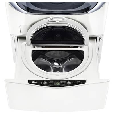 27 in. 1.0 cu. ft. SideKick Pedestal Washer with TWINWash System Compatibility and NeveRust Drum in White