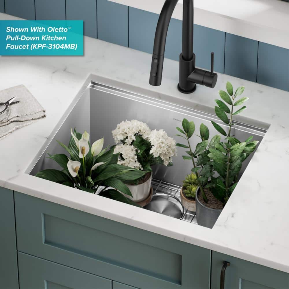 Kore 23-Inch Stainless Steel Undermount Workstation Sink