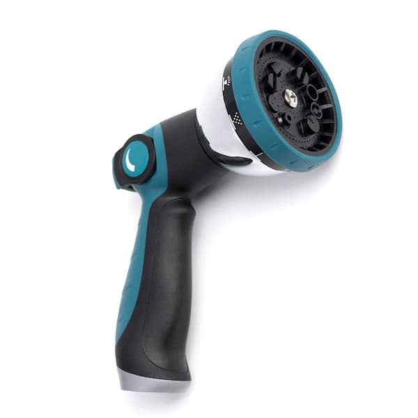 Dyiom 10-Pattern Blue Thumb Control Metal Garden Hose Sprayer Nozzle