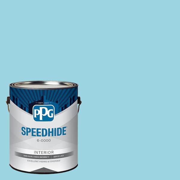 SPEEDHIDE 1 gal. PPG1236-4 Ocean Cruise Semi-Gloss Interior Paint