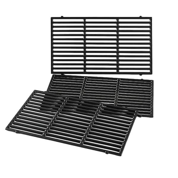 18-3/4 x 11-1/4 in Cast Iron Grill Grates for Weber Genesis II 400 Series E-410 E-435 — 3-Pack Replaces