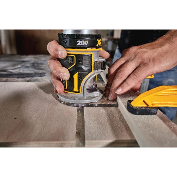 DEWALT 20V MAX XR Cordless Brushless Compact Fixed Base Router and 20V MAX  XR Cordless Brushless Cable Stripper (Tools-Only) DCW600BWDCE151B The  Home Depot