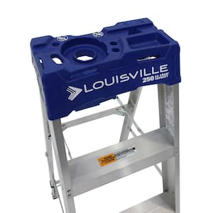 8 ft. Aluminum Step Ladder with 250 lbs. Load Capacity Type I Duty Rating