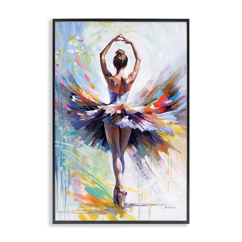 Prelude to Passion Ballet by Leon Devenice Black Framed People Giclee Art Print 24 in. x 16 in. price history on PriceWatchPro
