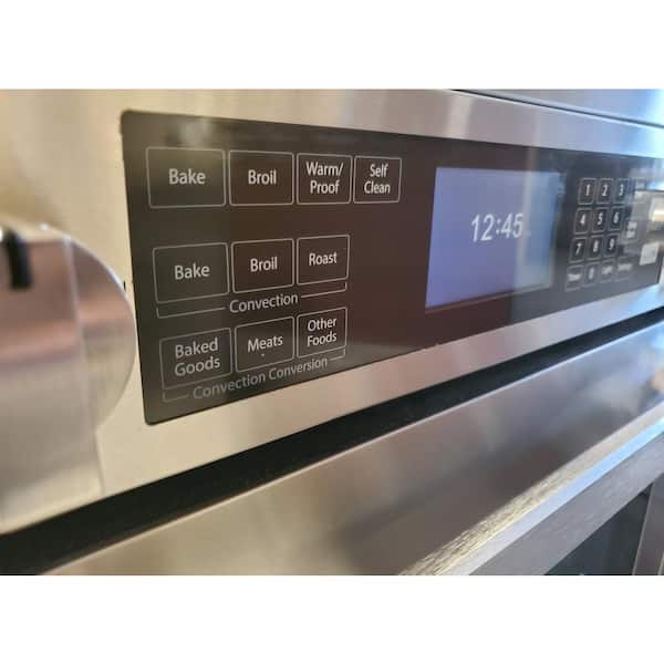 Bravo KITCHEN 30 in. 5-Element Electric Range with Bake, Convection, Broil  and Steam Clean in Stainless Steel BV301RE - The Home Depot