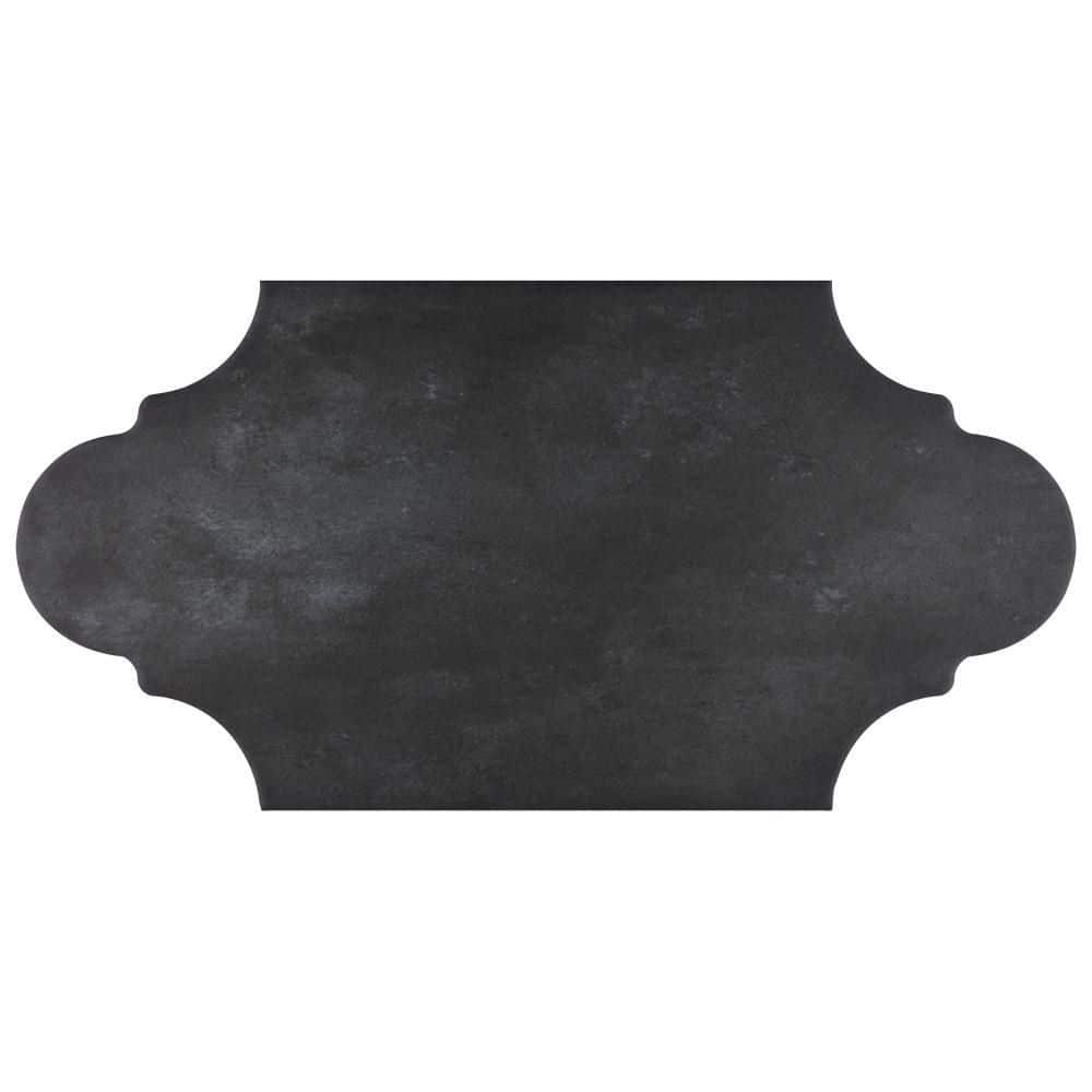 Alhama Provenzal Black 6-1/4 in. x 12-3/4 in. Porcelain Floor and Wall Take Home Tile Sample price history on PriceWatchPro