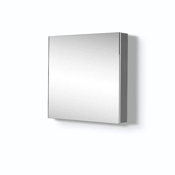Andrea 24 in. W x 26 in. H Large Rectangular Recessed or Surface Mount Medicine Cabinet with Mirror