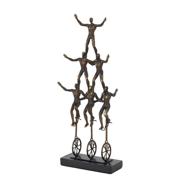 Litton Lane Bronze Polystone Contemporary Sculpture