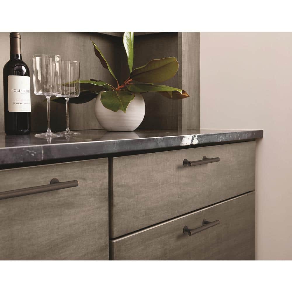 Oil Rubbed Bronze Modern Cabinet Bar Pull with Mounting Hardware