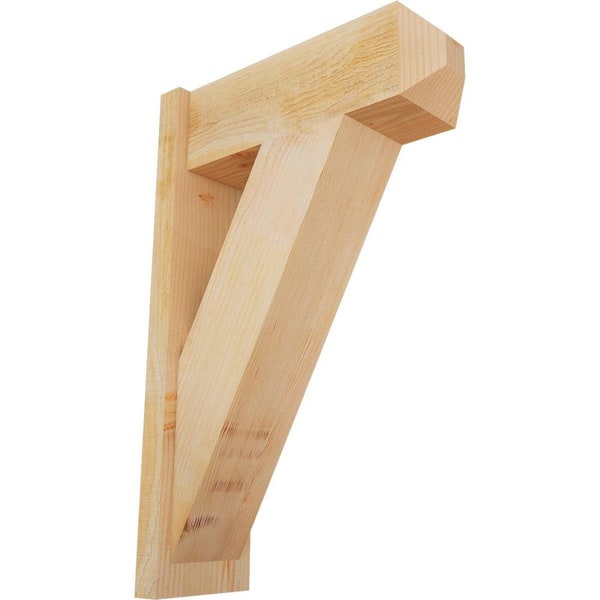 Ekena Millwork 8 in. x 34 in. x 22 in. Traditional Craftsman Rough Sawn Douglas Fir Outlooker