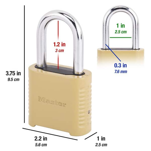 Master Lock Combination Locker Lock, Resettable, Assorted Colors 1535DHC -  The Home Depot