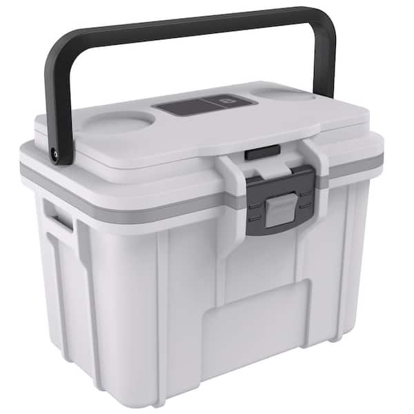MOEPISY 8 qt. Personal Lunch Box Cooler Coolers White/Gray