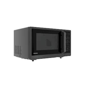 0.9 cu. ft. in Black Stainless Steel 900 Watt Countertop Microwave Oven with Mute Function and Eco Mode