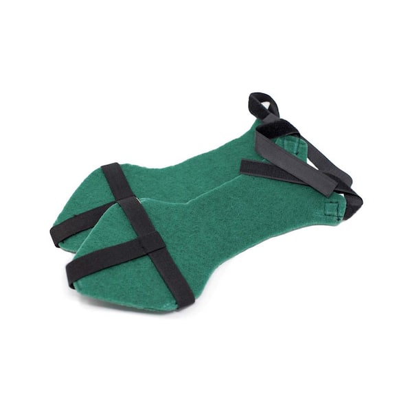 Safe Handler Green, Washable Shoe Guards Cleaning with Inbuilt Slip-Resistant, Reinforced Edges (2-Pairs)