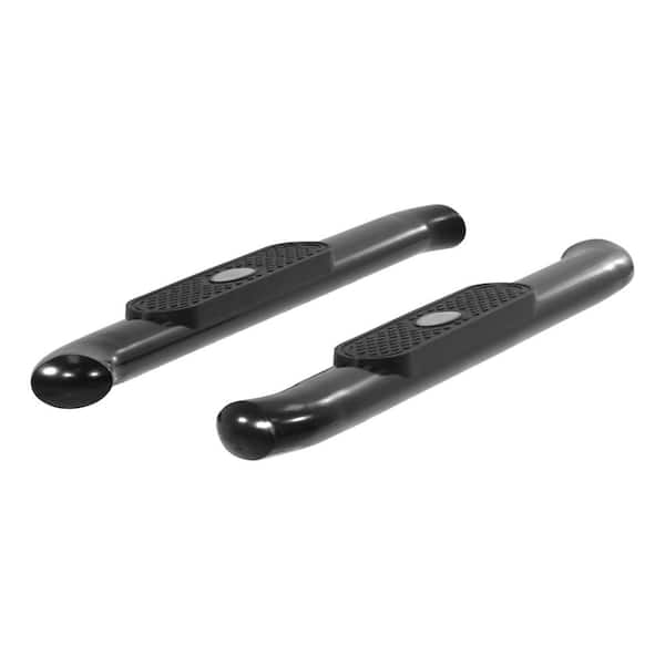 Aries 4-Inch Oval Black Steel Nerf Bars, Select Chevrolet Silverado, GMC Sierra 1500, 2500, 3500 HD