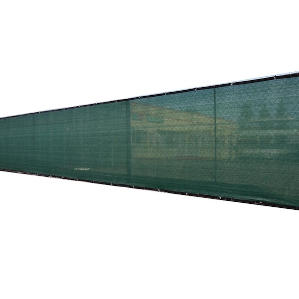 Fence4ever 68 in x 50 ft Green Privacy Fence Screen Plastic Netting Mesh Fabric