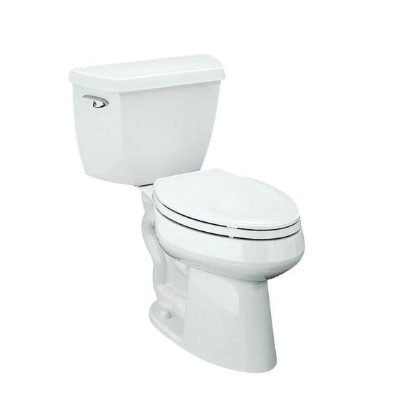 KOHLER Highline Complete Solution 2-Piece 1.6 GPF Comfort Height Elongated Toilet in White-DISCONTINUED