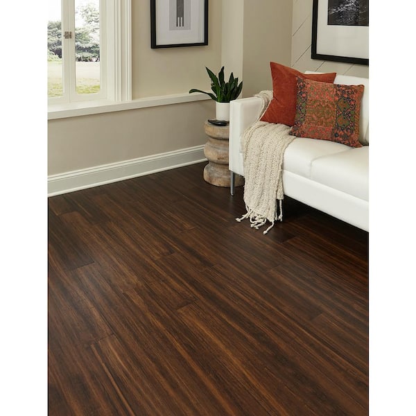Optiwood 0 28 In T X 5 12 W 36, Strand Bamboo Flooring Home Depot
