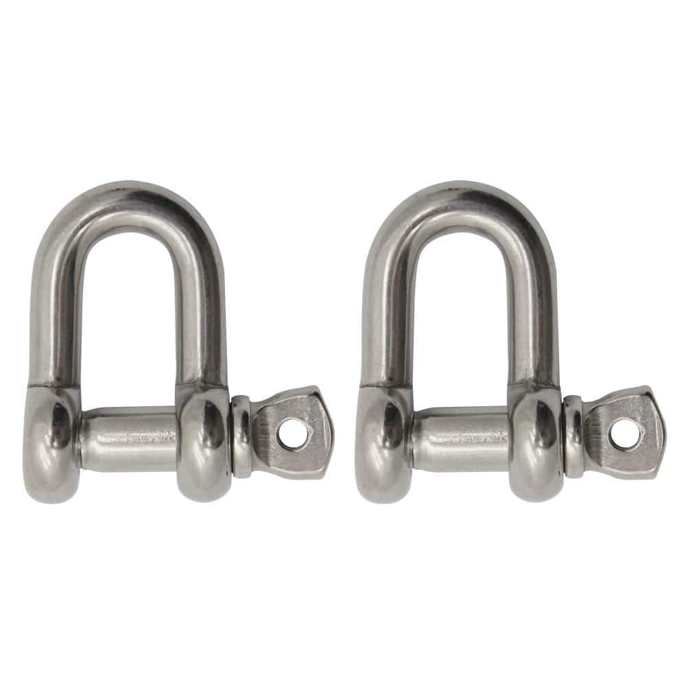 Extreme Max Boattector Stainless Steel Chain Shackle Pack The Home Depot