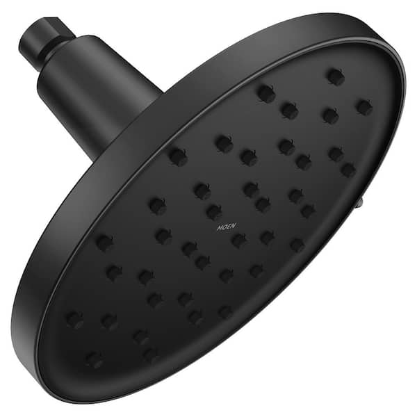 Verso 8-Spray Patterns 9 in. Wall Mount Fixed Shower Head Rainshower with Infiniti Dial and Magnetix Docking Matte Black