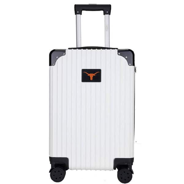 Texas Longhorns premium 2-Toned 21 in. Carry-On Hardcase in White