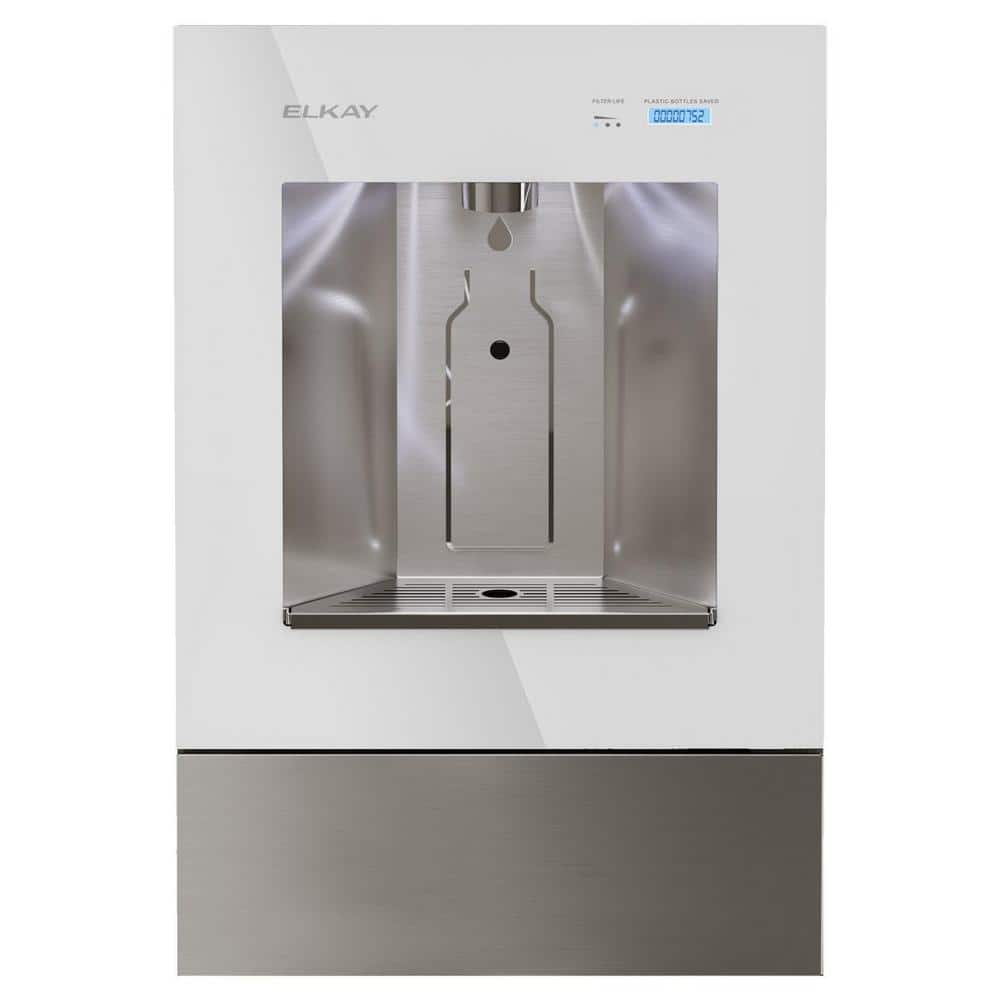 Aspen White Built-in Filtered Water Dispenser with Stainless Steel Front
