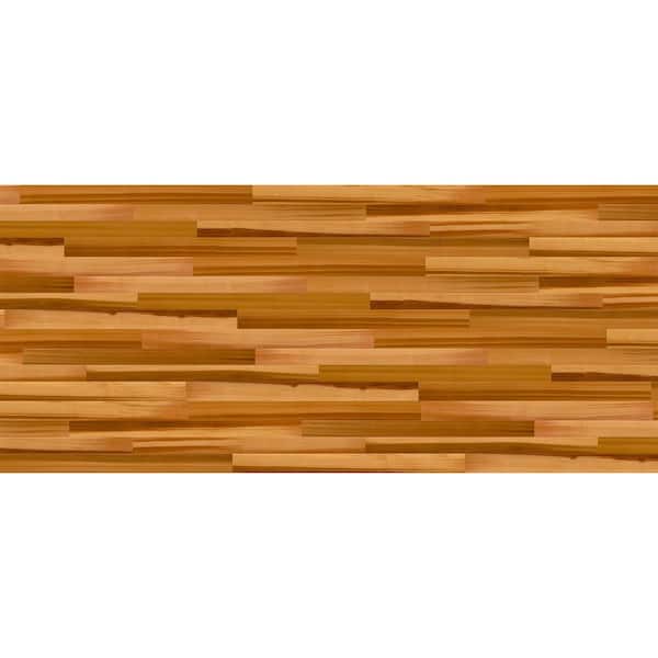 Modern Steel 16 ft x 7 ft 18.4 R-Value Insulated Wood Look Plank Cedar Garage Door without Windows