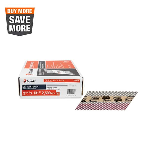 PRO-FIT 2-3/8 In. X 0.113in-Gauge 15° Bright Finish Ring Shank Wire Coil Framing Nails (3000 Per