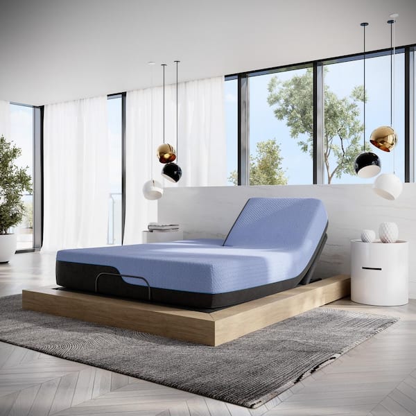 Bridgevine Home Bridgevine Hime Split Head Queen Size Medium Plush Comfort Hybrid Latex Foam and Coil 12 in. Bed-in-a-box Mattress