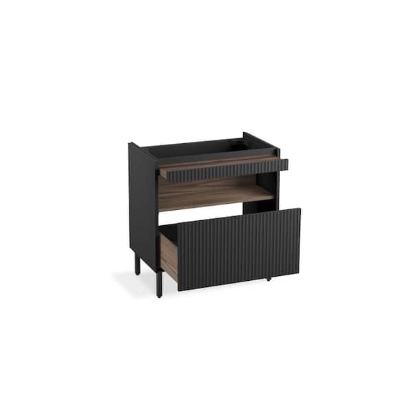 KOHLER Spacity 23 in. W x 17.4 in. D x 30.9 in. H Bathroom Vanity Cabinet without Top in Dark Steel