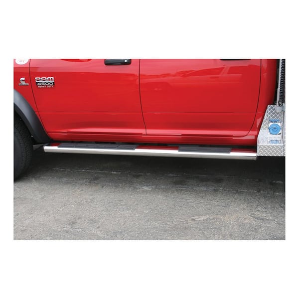 Aries 6" x 75" Polished Stainless Oval Side Bars (No Brackets)